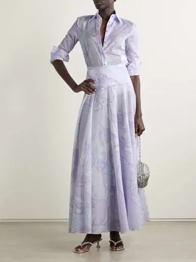PUCCI Printed Cotton-voile Maxi Skirt | Thumbnail 2