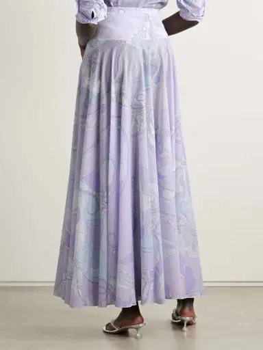 PUCCI Printed Cotton-voile Maxi Skirt | Thumbnail 3