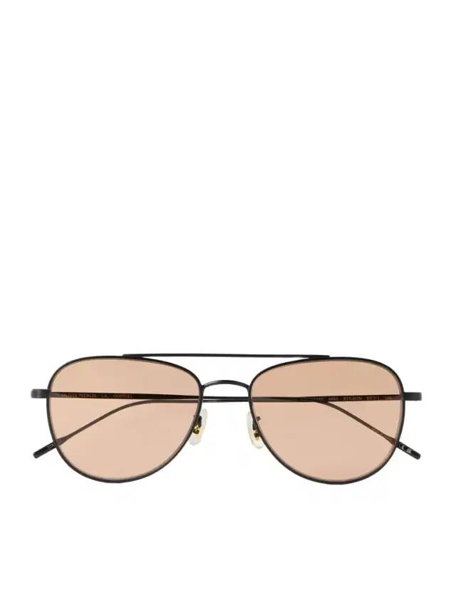 Aviator-style Metal Sunglasses
