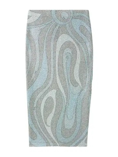 PUCCI Printed Metallic Jersey Midi Skirt | Thumbnail 1