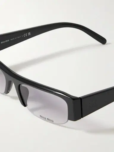 Miu Miu Eyewear Vedette Square-frame Acetate Sunglasses Glasses | Thumbnail 4