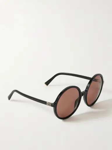 Miu Miu Eyewear Round-frame Acetate Sunglasses | Thumbnail 3 Miu Miu Eyewear Round-frame Acetate Sunglasses | Thumbnail 3