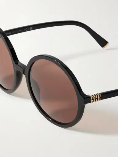 Miu Miu Eyewear Round-frame Acetate Sunglasses | Thumbnail 4 Miu Miu Eyewear Round-frame Acetate Sunglasses | Thumbnail 4