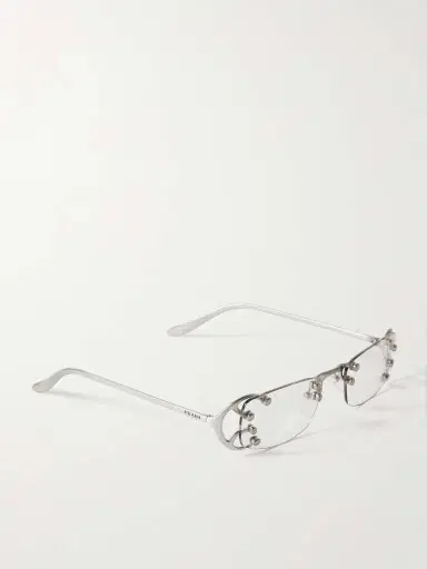 PRADA EYEWEAR Square-frame Silver-tone Optical Glasses | Thumbnail 3