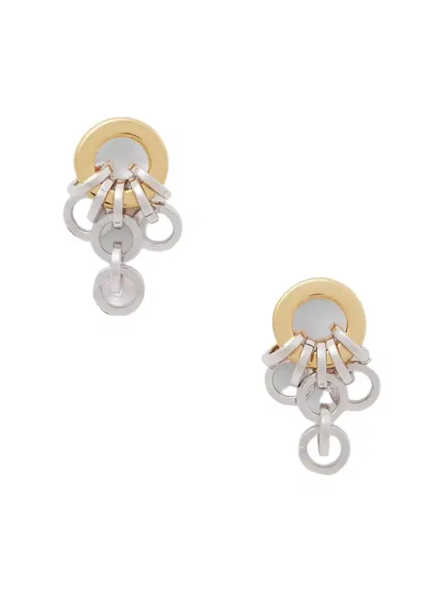 Colonna Rhodium- And Gold-plated Earrings