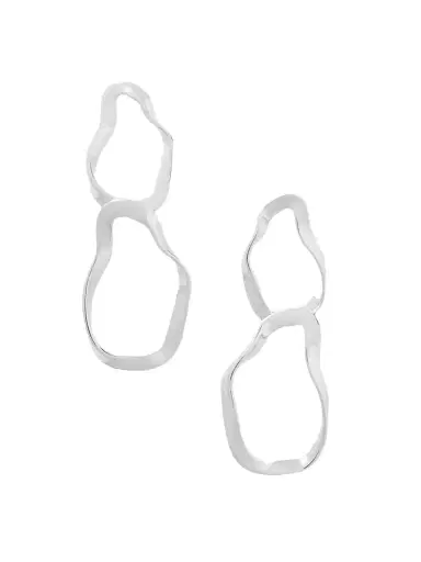 AGMES Viviane Small Recycled Sterling Silver Earrings | Thumbnail 1 AGMES Viviane Small Recycled Sterling Silver Earrings | Thumbnail 1