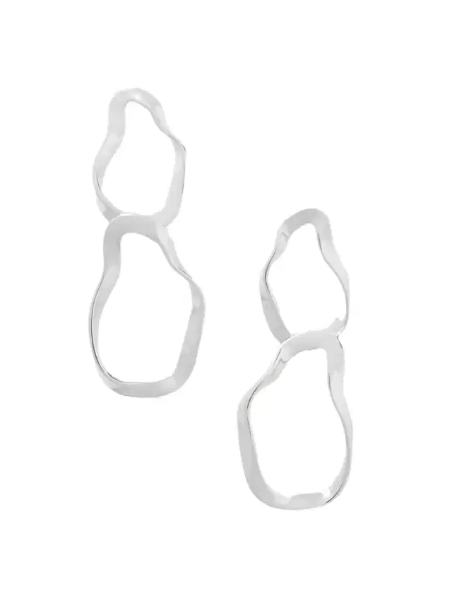 Viviane Small Recycled Sterling Silver Earrings