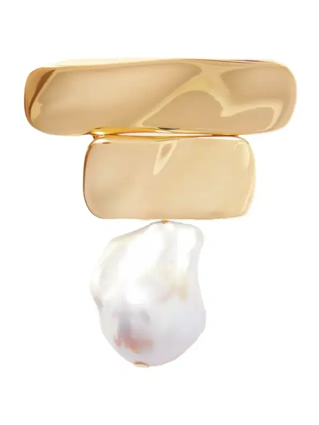 Ilona Recycled Gold Vermeil Pearl Brooch