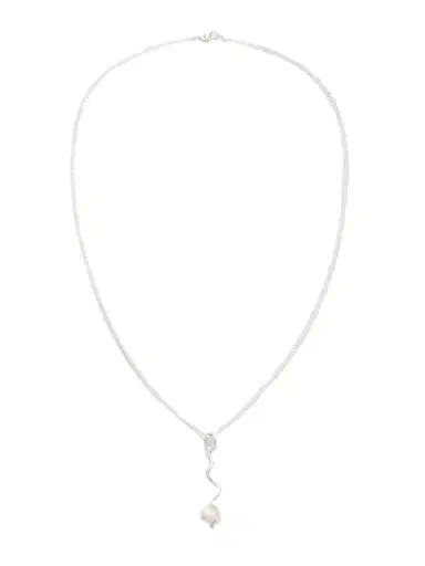 AGMES Teneille Recycled Sterling Silver Pearl Necklace | Thumbnail 1