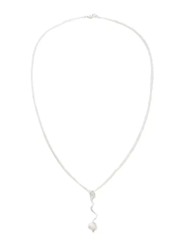 AGMES Teneille Recycled Sterling Silver Pearl Necklace
