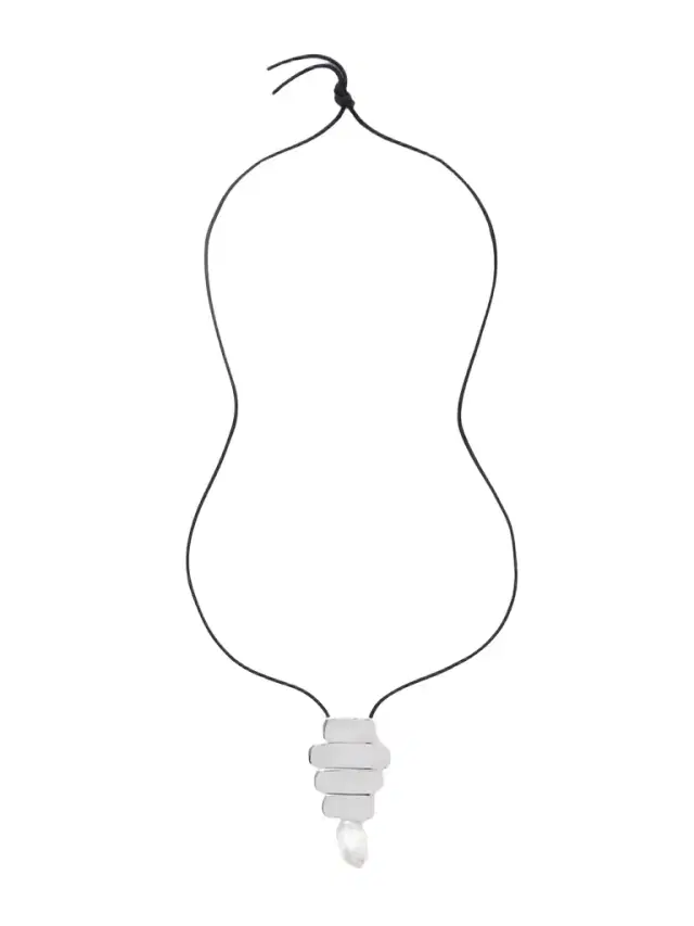 Baroque Ilona Recycled Sterling Silver, Suede And Pearl Necklace