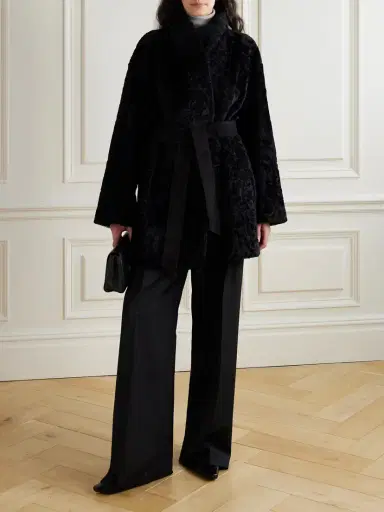 Tove Vanessa Belted Shearling Coat | Thumbnail 2