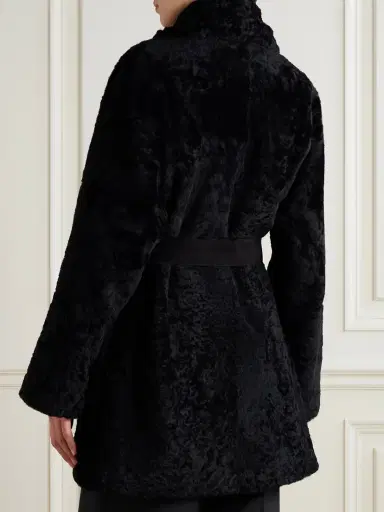 Tove Vanessa Belted Shearling Coat | Thumbnail 3
