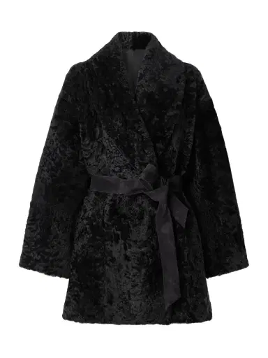 Tove Vanessa Belted Shearling Coat | Thumbnail 1