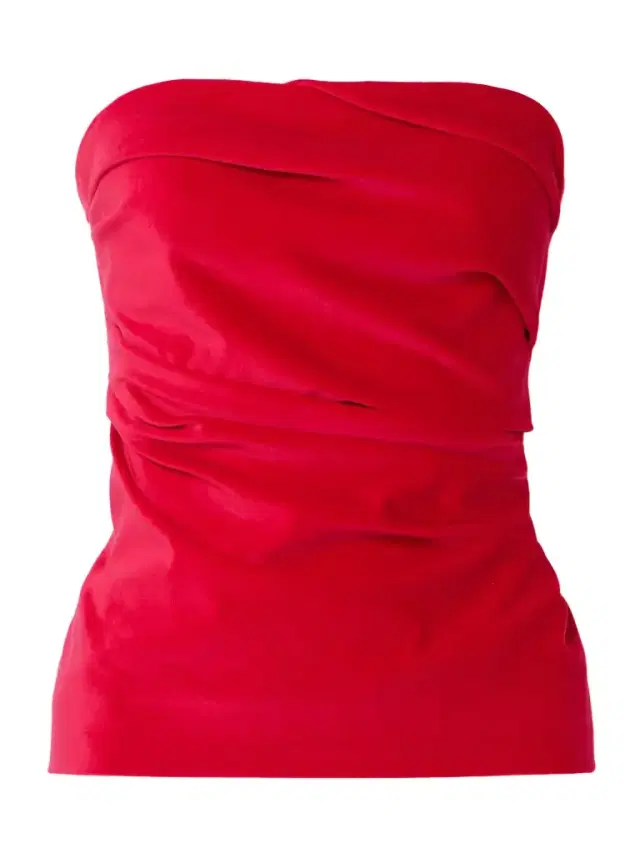 Izel Stretch-cotton And Modal-blend Velvet Bandeau Top