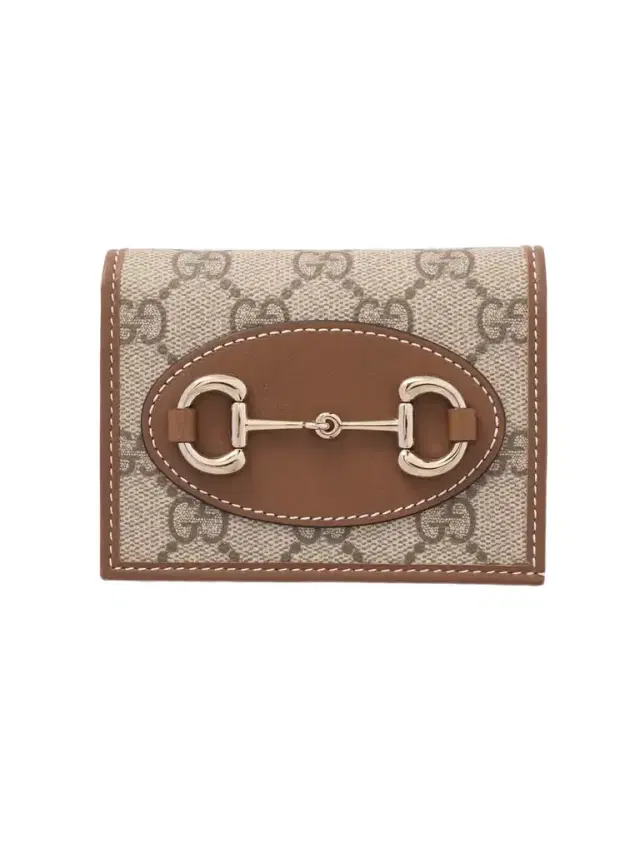 1955 Horsebit-detailed Printed Coated-canvas And Leather Wallet