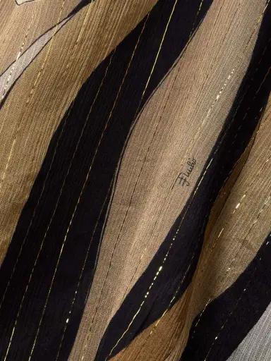 PUCCI Ruffled Metallic Silk-blend Crepon Pussy-bow Blouse | Thumbnail 5
