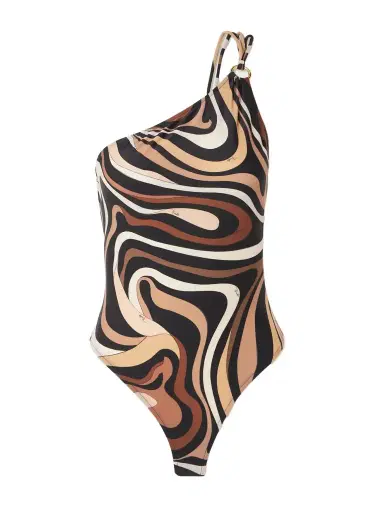 PUCCI Marmo Embellished One-shoulder Printed Swimsuit | Thumbnail 1