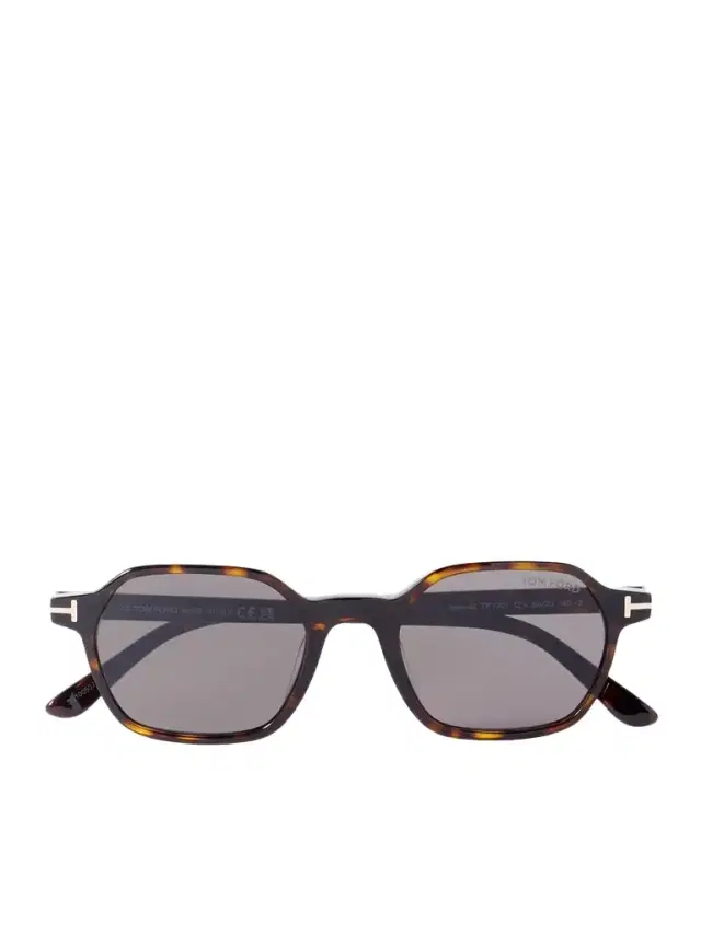 Joey Square-frame Tortoiseshell Acetate Sunglasses