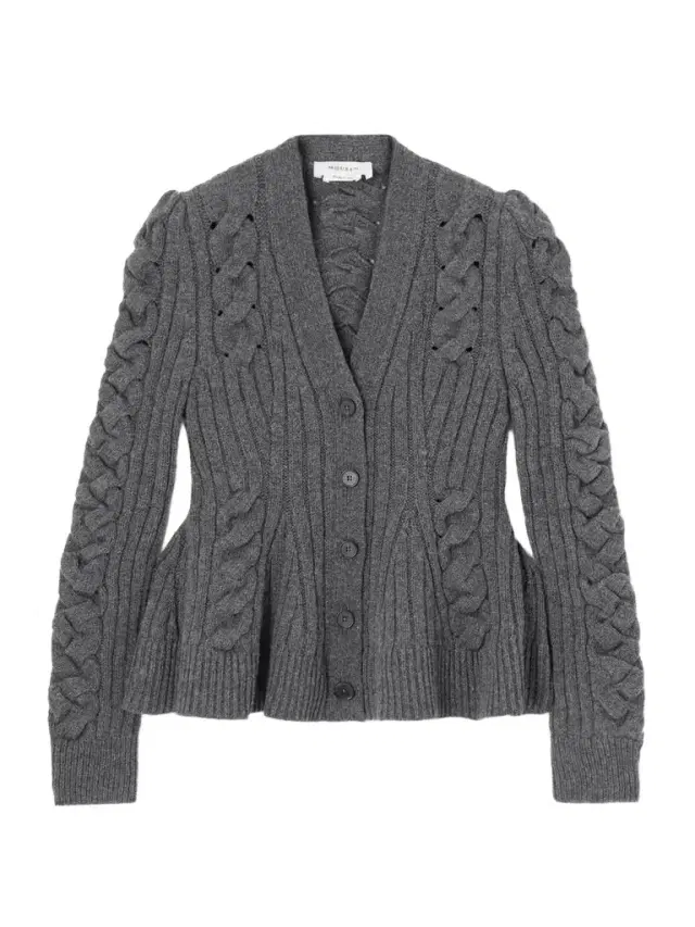 Cable-knit Wool And Cashmere-blend Cardigan
