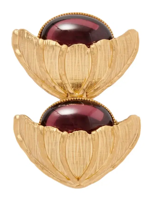Retro Flower Gold-plated Crystal Brooch