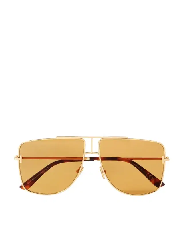 Eliott Aviator-style Gold-tone Sunglasses