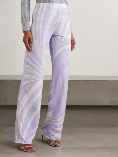 PUCCI Iride Printed Satin-jersey Wide-leg Pants | Thumbnail 3 PUCCI Iride Printed Satin-jersey Wide-leg Pants | Thumbnail 3
