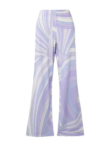 PUCCI Iride Printed Satin-jersey Wide-leg Pants | Thumbnail 1 PUCCI Iride Printed Satin-jersey Wide-leg Pants | Thumbnail 1