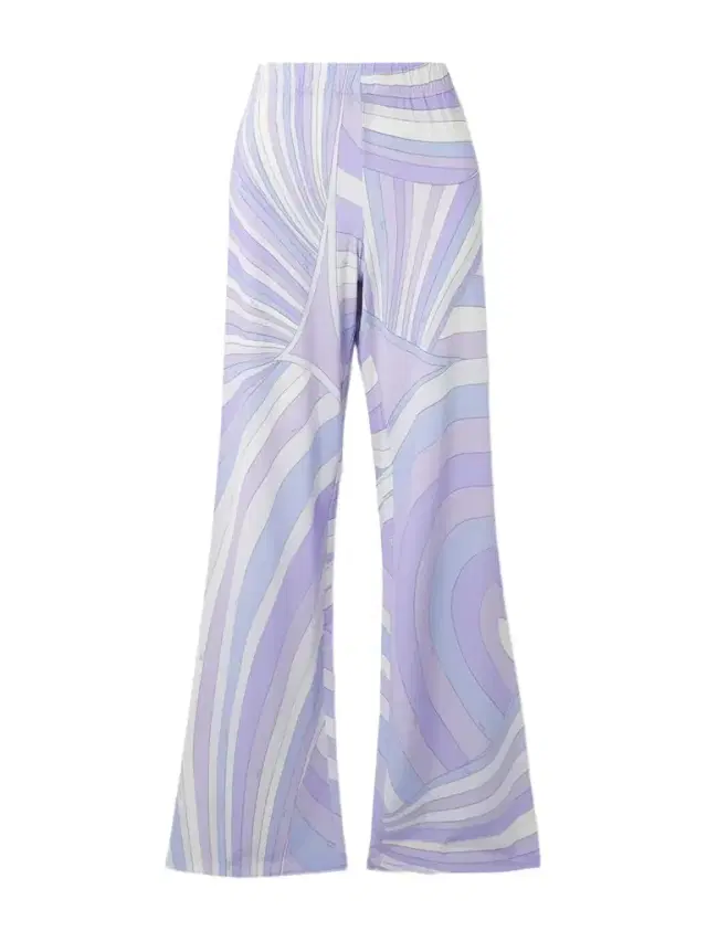 Iride Printed Satin-jersey Wide-leg Pants
