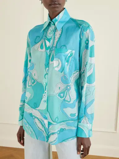 PUCCI Printed Cotton-muslin Shirt | Thumbnail 3 PUCCI Printed Cotton-muslin Shirt | Thumbnail 3