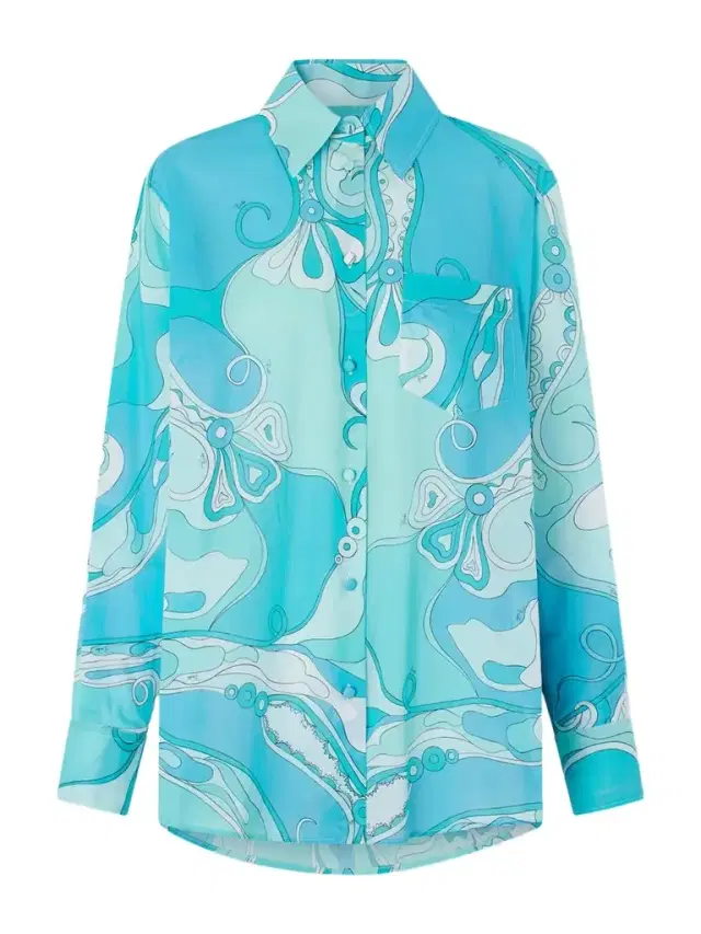 PUCCI Printed Cotton-muslin Shirt
