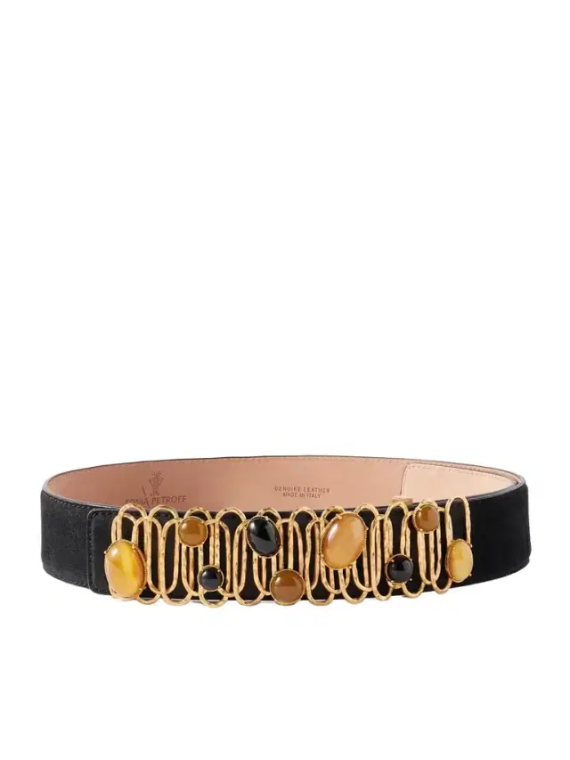 Loop De Loop Embellished uede Belt