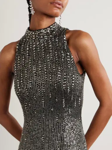 Jenny Packham Benue Crystal-embellished Sequined Silk-crepe Gown | Thumbnail 5 Jenny Packham Benue Crystal-embellished Sequined Silk-crepe Gown | Thumbnail 5