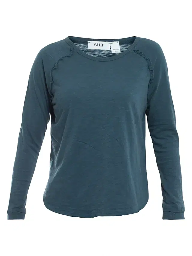 Women's Raglan Long Sleeve Tee - Legion Blue