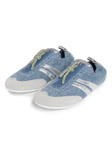 3.1 Phillip Lim Women's On The Go Denim Low-Top Sneakers - Medium Indigo - Size 7 | Thumbnail 2
