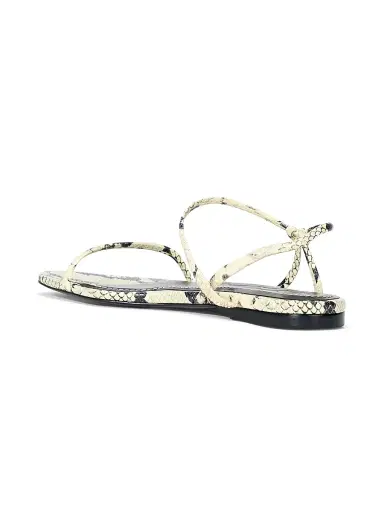 Staud Women's Laurel Snakeskin-Embossed Leather Sandals - White Snake - Size 11 | Thumbnail 3