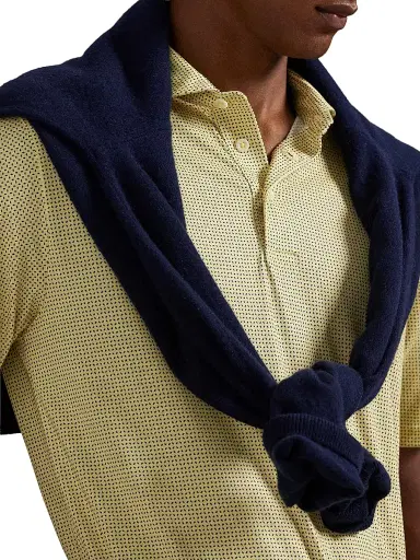 RLX Ralph Lauren Men's Luxury Perforated Polo Shirt - Wicket Yellow Petal Boxes - Size XXL | Thumbnail 5 RLX Ralph Lauren Men's Luxury Perforated Polo Shirt - Wicket Yellow Petal Boxes - Size XXL | Thumbnail 5