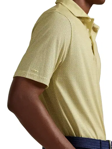 RLX Ralph Lauren Men's Luxury Perforated Polo Shirt - Wicket Yellow Petal Boxes - Size XXL | Thumbnail 6 RLX Ralph Lauren Men's Luxury Perforated Polo Shirt - Wicket Yellow Petal Boxes - Size XXL | Thumbnail 6