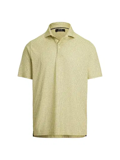 RLX Ralph Lauren Men's Luxury Perforated Polo Shirt - Wicket Yellow Petal Boxes - Size XXL | Thumbnail 1 RLX Ralph Lauren Men's Luxury Perforated Polo Shirt - Wicket Yellow Petal Boxes - Size XXL | Thumbnail 1