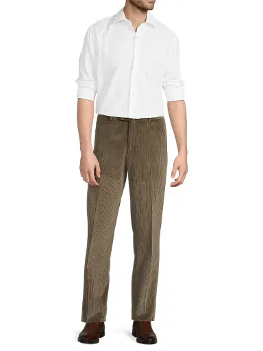 Saks Fifth Avenue Men's Cotton-Cashmere Corduroy Pants - Brown | Thumbnail 2