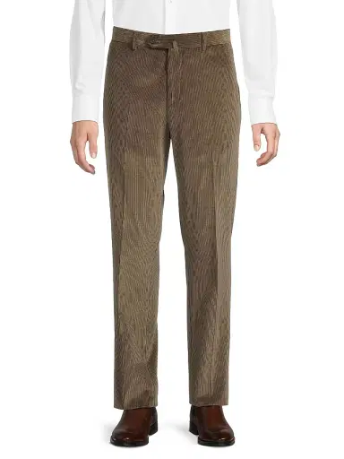 Saks Fifth Avenue Men's Cotton-Cashmere Corduroy Pants - Brown | Thumbnail 3