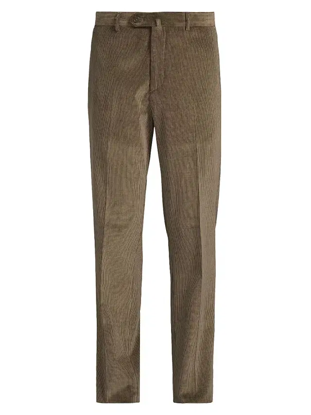 Men's Cotton-Cashmere Corduroy Pants - Brown