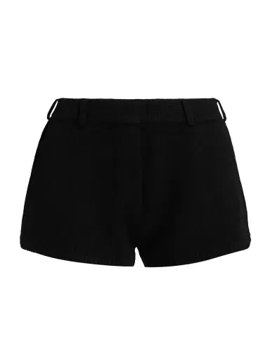 Lisa Yang Women's Annora Cashmere Shorts - Black | Thumbnail 1 Lisa Yang Women's Annora Cashmere Shorts - Black | Thumbnail 1