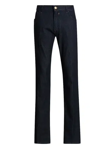 Stefano Ricci Men's Sport Stretch Denim Slim-Straight Jeans - Dark Blue Light Wash - Size 38 | Thumbnail 1 Stefano Ricci Men's Sport Stretch Denim Slim-Straight Jeans - Dark Blue Light Wash - Size 38 | Thumbnail 1