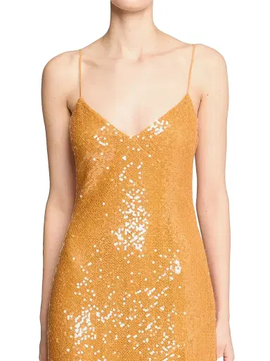 Halston Women's Glora Sequined V-Neck Gown - Medallion - Size 10 | Thumbnail 6