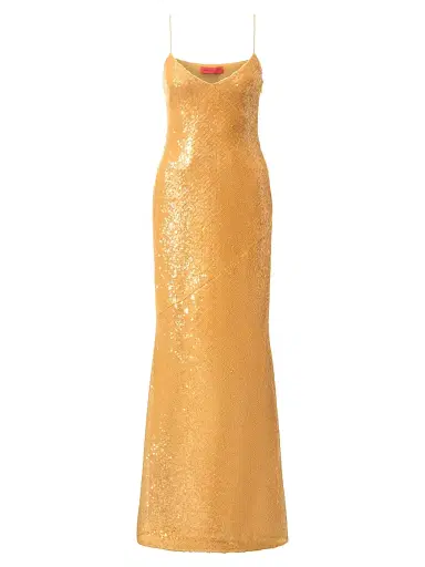 Halston Women's Glora Sequined V-Neck Gown - Medallion - Size 10 | Thumbnail 1