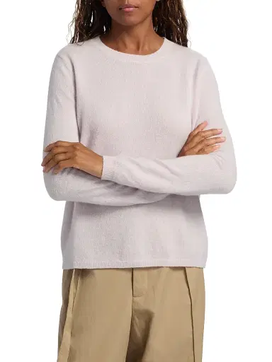 Co Women's Crewneck Rib-Knit Cashmere-Silk Sweater | Thumbnail 3 Co Women's Crewneck Rib-Knit Cashmere-Silk Sweater | Thumbnail 3