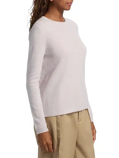 Co Women's Crewneck Rib-Knit Cashmere-Silk Sweater | Thumbnail 4 Co Women's Crewneck Rib-Knit Cashmere-Silk Sweater | Thumbnail 4
