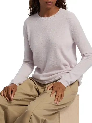 Co Women's Crewneck Rib-Knit Cashmere-Silk Sweater | Thumbnail 6 Co Women's Crewneck Rib-Knit Cashmere-Silk Sweater | Thumbnail 6