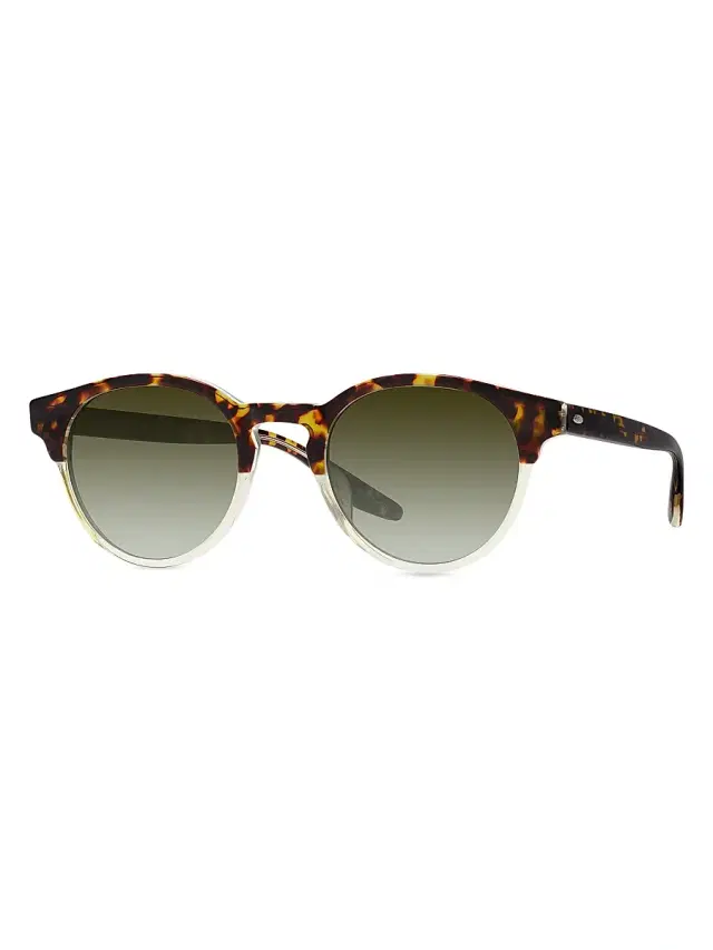 Barton Perreira Men's Beckford 49MM Round Sunglasses - Brown Green
